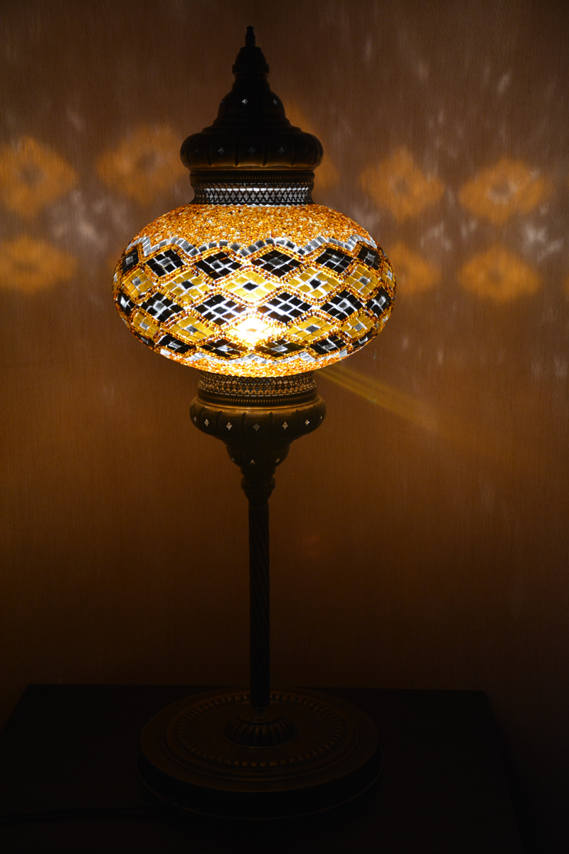 Gold Turkish Moroccan Large Floor Lamp Lamptastico