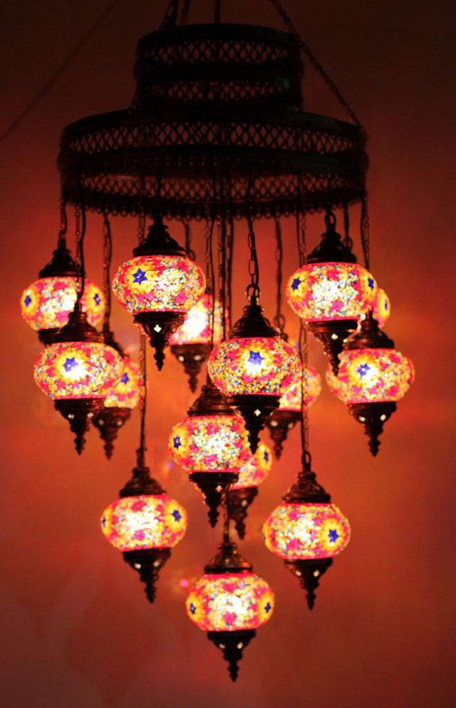 Handmade mosaic outlet globe lamp