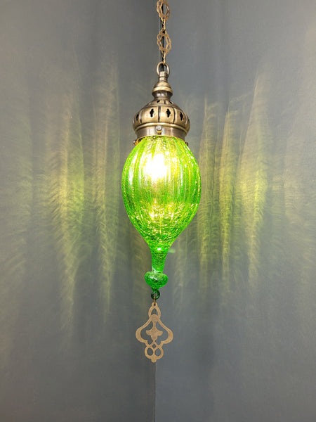 Crackle Colourful Glass Hanging Pendant Lamp for Kitchen, Bedroom, Dining Room, Kitchen Island, Restaurant, Bar