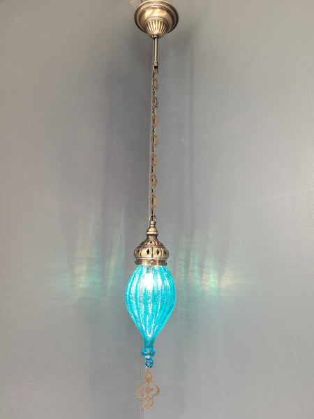 Crackle Colourful Glass Hanging Pendant Lamp for Kitchen, Bedroom, Dining Room, Kitchen Island, Restaurant, Bar