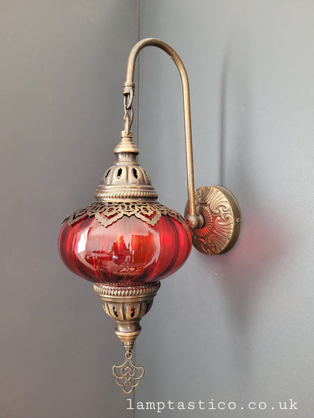 Turkish Single Blown Glass Wall Light