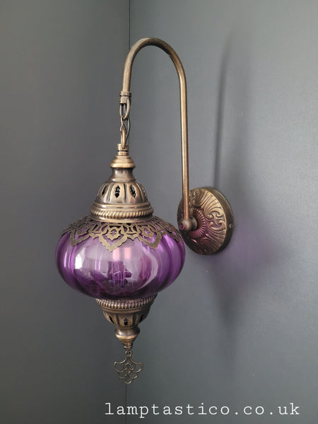 Turkish Single Blown Glass Wall Light