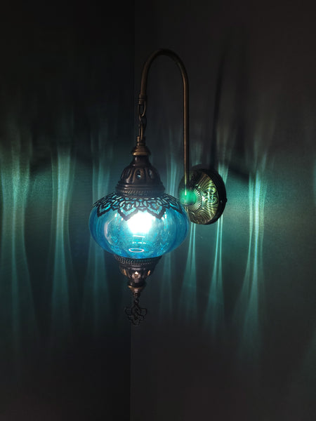 Turkish Single Blown Glass Wall Light