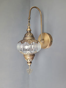 6 Colours Turkish Double Laser Blown Glass Wall Light