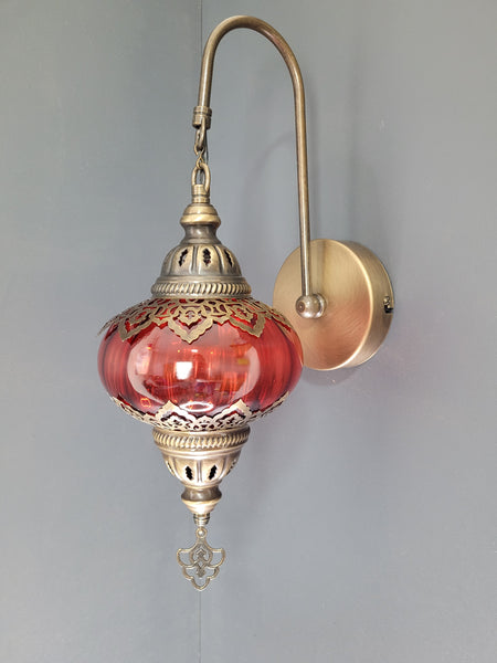 6 Colours Turkish Double Laser Blown Glass Wall Light