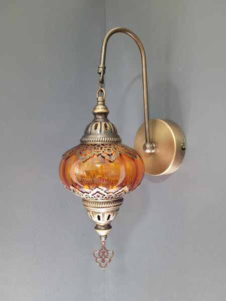 6 Colours Turkish Double Laser Blown Glass Wall Light