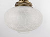 Crackle Sandy Glass Floor Table Lamp Replacement Glass Part Only No 3 Without Filigree