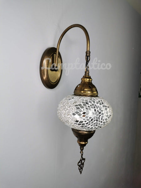 Turkish Mosaic Single Round Plain Wall Light Downlight
